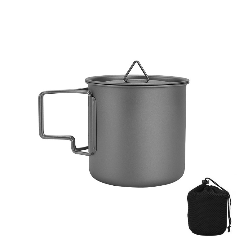 Camping Cooking Organizer - Tasse de camping en titane avec