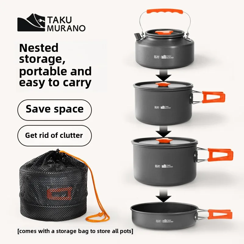 Quality Camping Cooking Set - Ensemble d'ustensiles de cuisine de camping