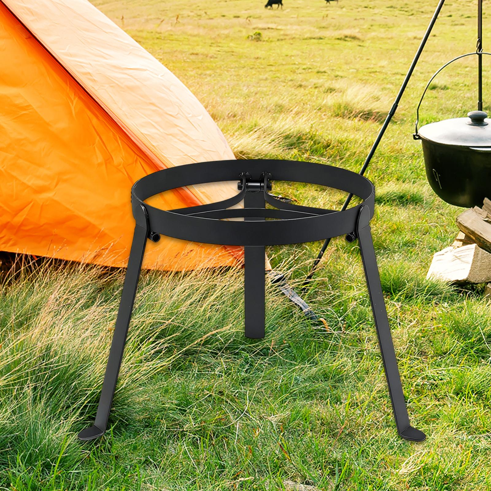 Camping Hiking Cooking - Trépied pliable en fer pour cuisson