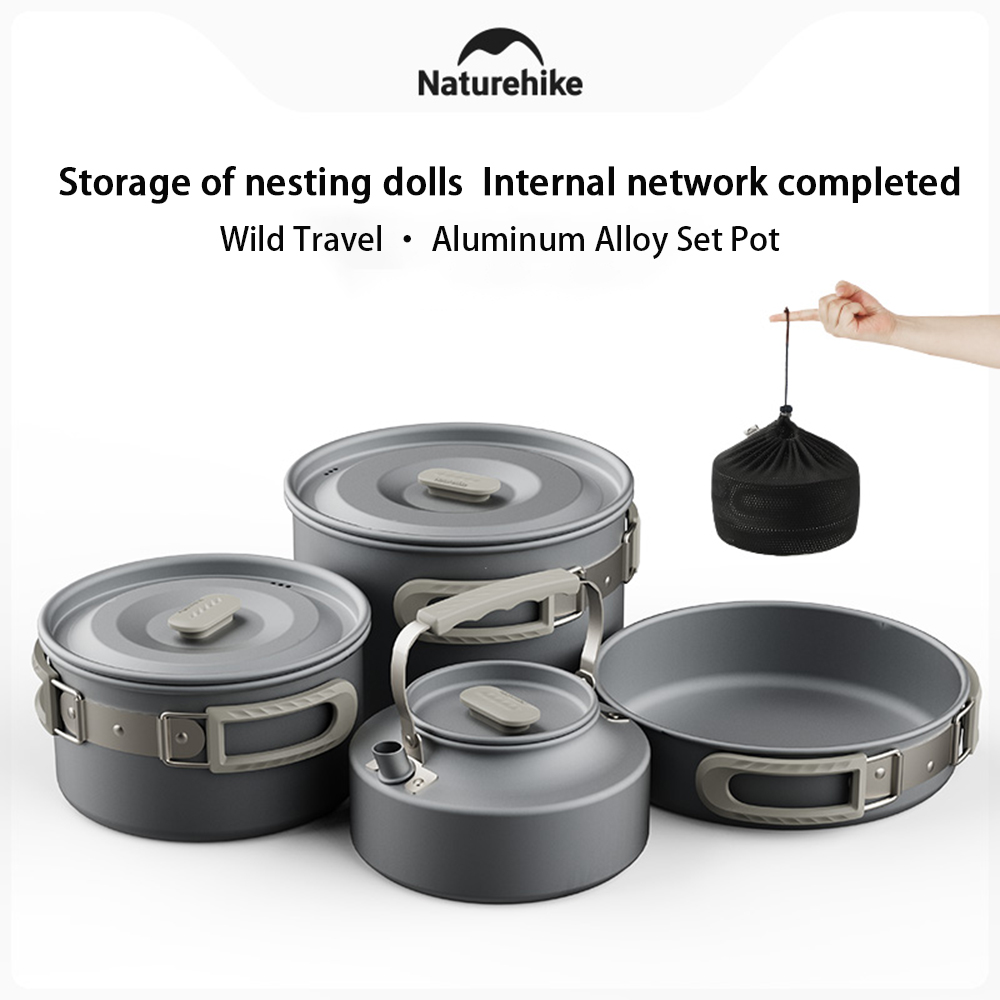 Camping Hiking Cooking - Natureifa-ensemble de casseroles d'extérieur, équipement de