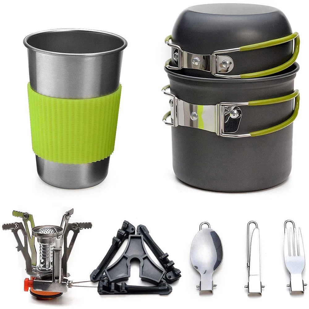 Camping Cooking Organizer - Kit d'ustensiles de cuisine de Camping