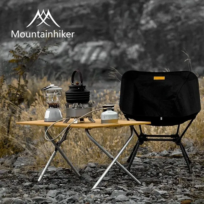 Camping Cooking Table - MOUNTAINHIKER Table pliante en bambou 2/3,