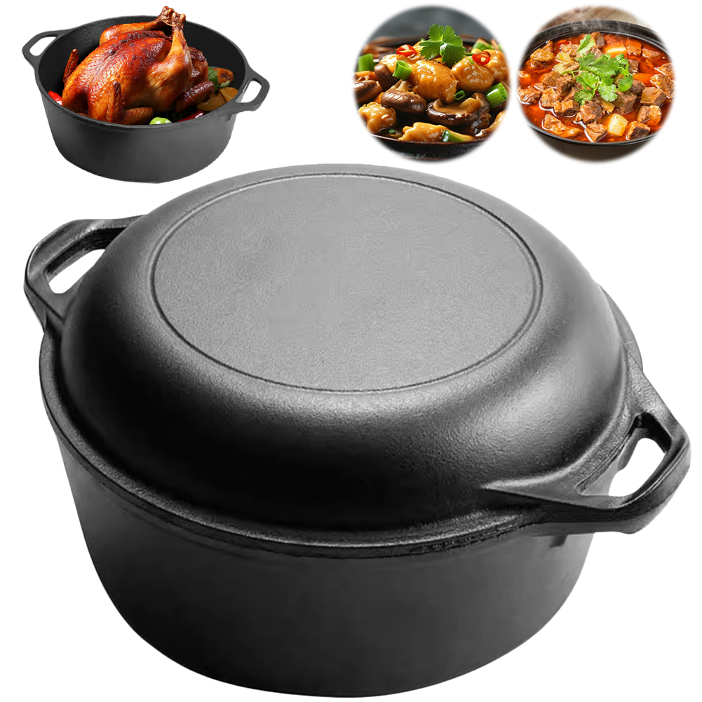 Casserole en fonte 2 en 1 avec - Camp Dutch Oven Cast avis et prix