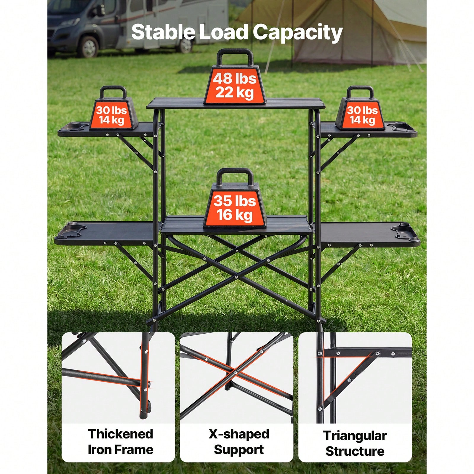 Table de cuisine de camping, s - Camping Cooking Table avis et prix
