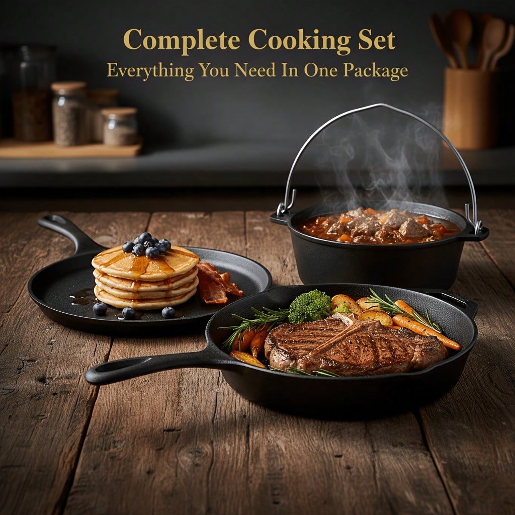 Ensemble de casseroles et poêl - Camp Dutch Oven Cast avis et prix